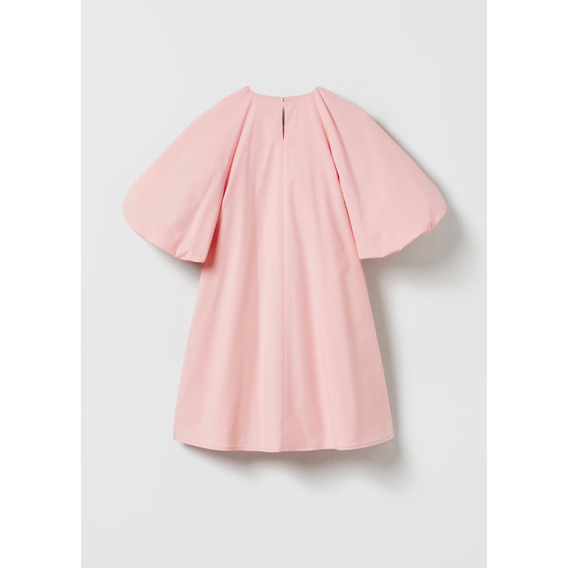 Đầm hồng kết hoa lớn form babydoll ZARA auth