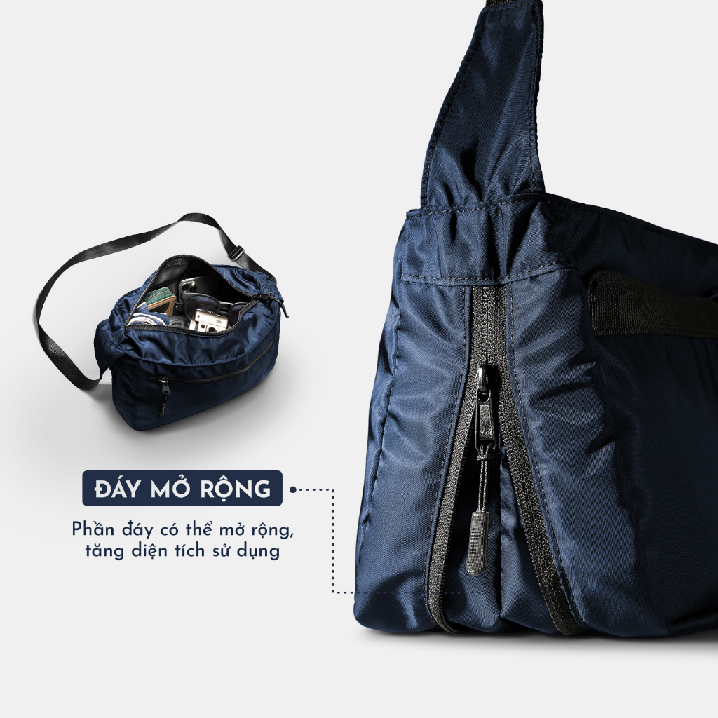 Túi Đeo Chéo Reckless Nylon Messenger Bag - Vải Nylon Twill