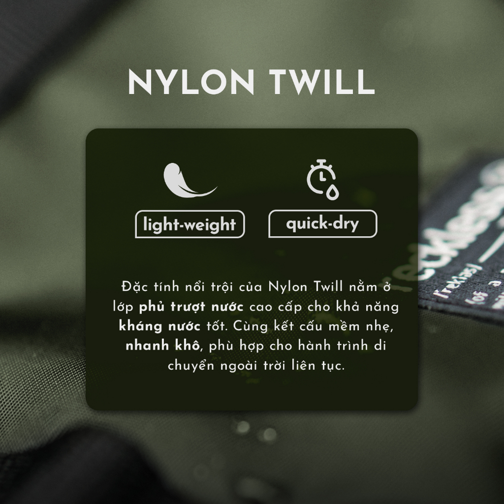 Túi Đeo Chéo Reckless - Nylon Crossbody Bag - Vải Nylon Twill