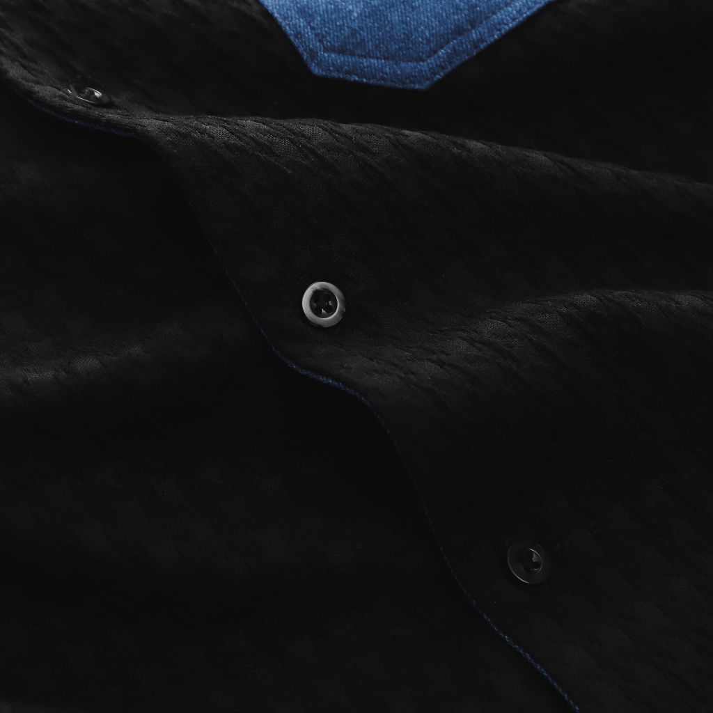 Áo Sơ Mi Nam Blue Collar Mininet, Chất Vải Cotton Dệt Blend Thoải Mái, SM0061, SOMEHOW