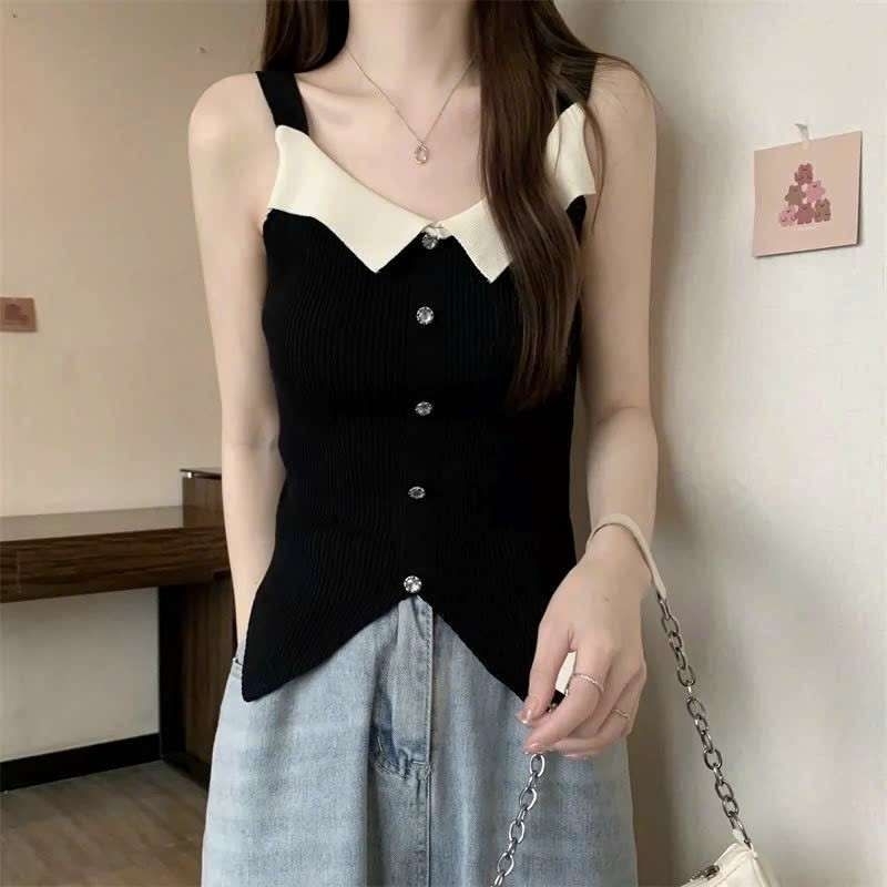 Áo 2 dây vạt nhọn hàng QC