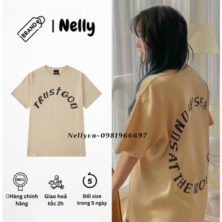 [FREESHIP](CÓ SẴN)HÀNG CHÍNH HÃNG áo thun NELLYHEYBIG unisex,áo thun dáng rộng idol Lisa Blackpink màu be mã BHYHDX68.