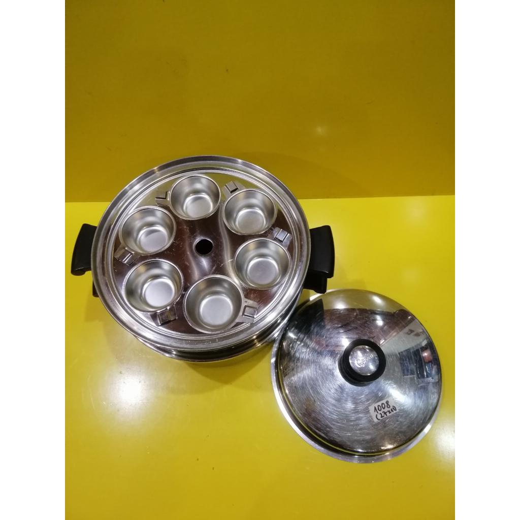 Bộ nồi hấp inox Amway Queen (Mỹ xuất Nhật), size 27cm, cao 12-19cm (mã 1008), Dùng được bếp từ