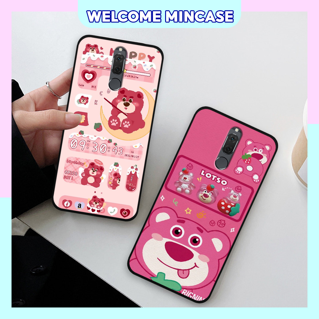Ốp lưng Huawei Nova 2i in hình gấu dâu Lotso, gấu nâu dễ thương