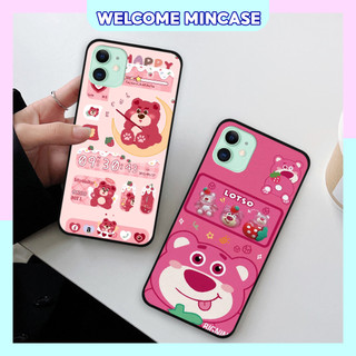 Ốp lưng Iphone 11 / 12 in hình gấu dâu Lotso, gấu nâu dễ thương