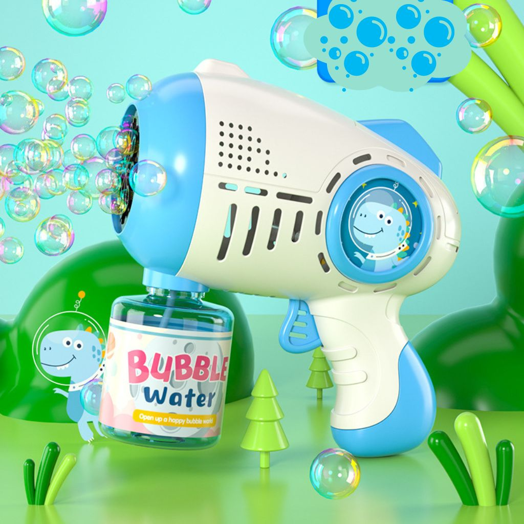 Súng bắn bong bóng xà phòng , có đèn leb. tặng kèm pin, tặng 1 lọ nước xà phòng, đồ chơi giải trí cho các bé.