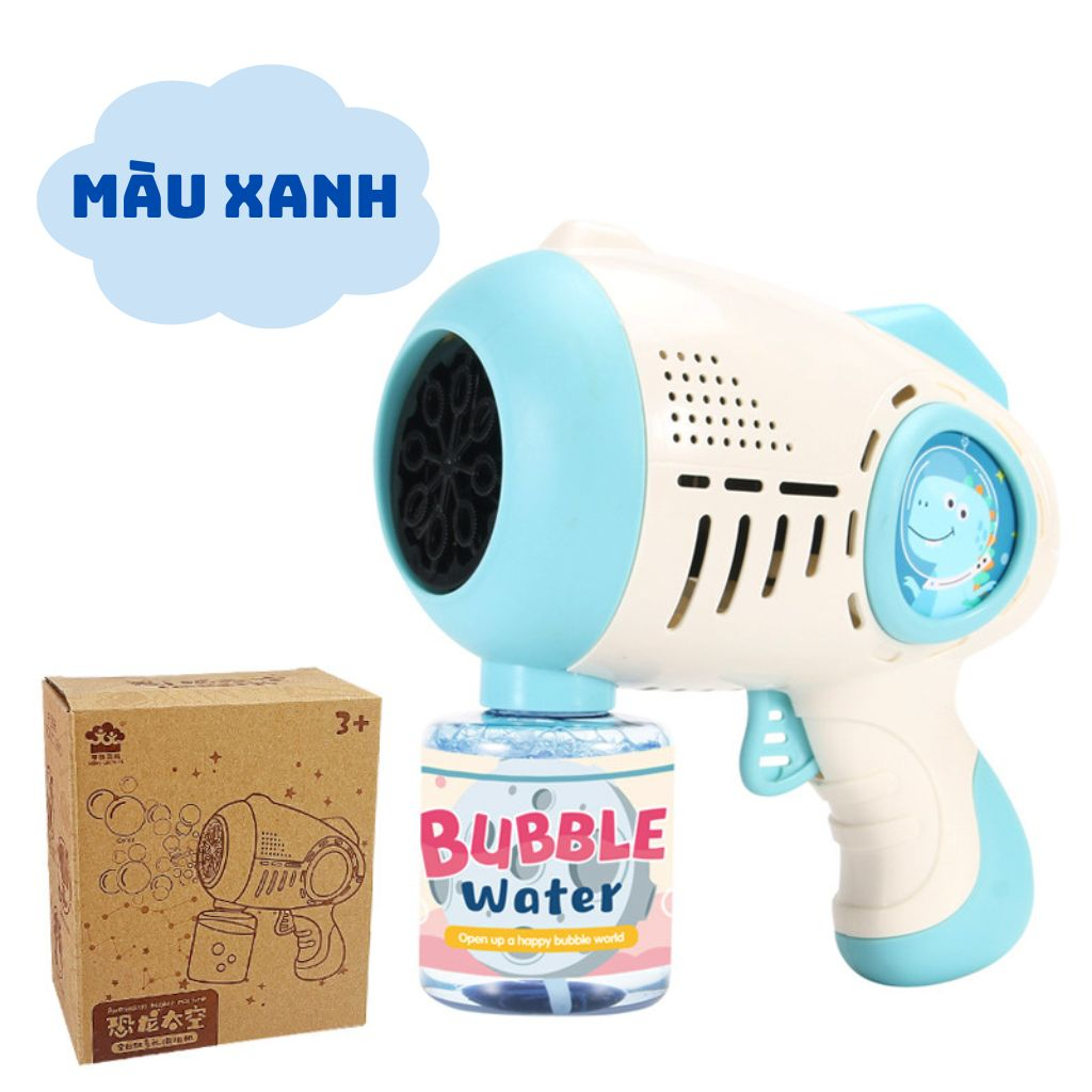 Súng bắn bong bóng xà phòng , có đèn leb. tặng kèm pin, tặng 1 lọ nước xà phòng, đồ chơi giải trí cho các bé.