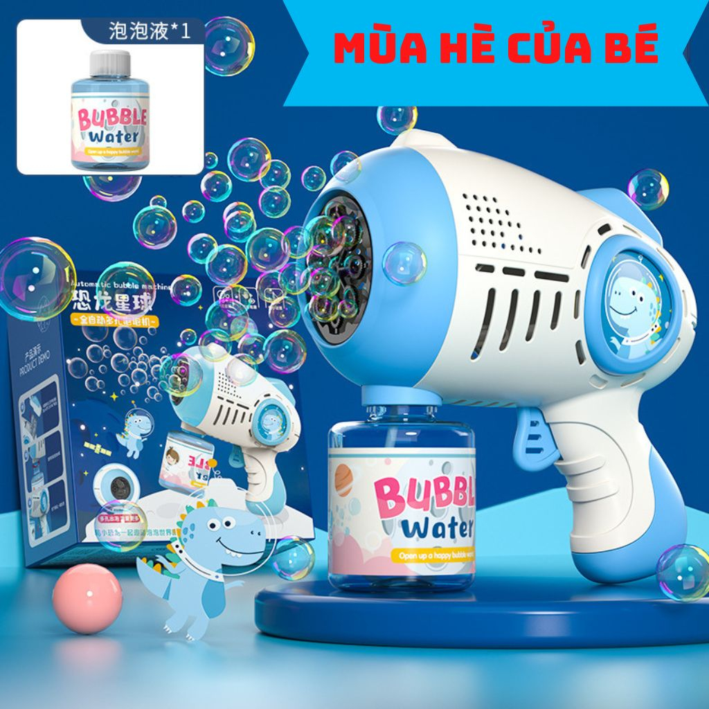 Súng bắn bong bóng xà phòng , có đèn leb. tặng kèm pin, tặng 1 lọ nước xà phòng, đồ chơi giải trí cho các bé.