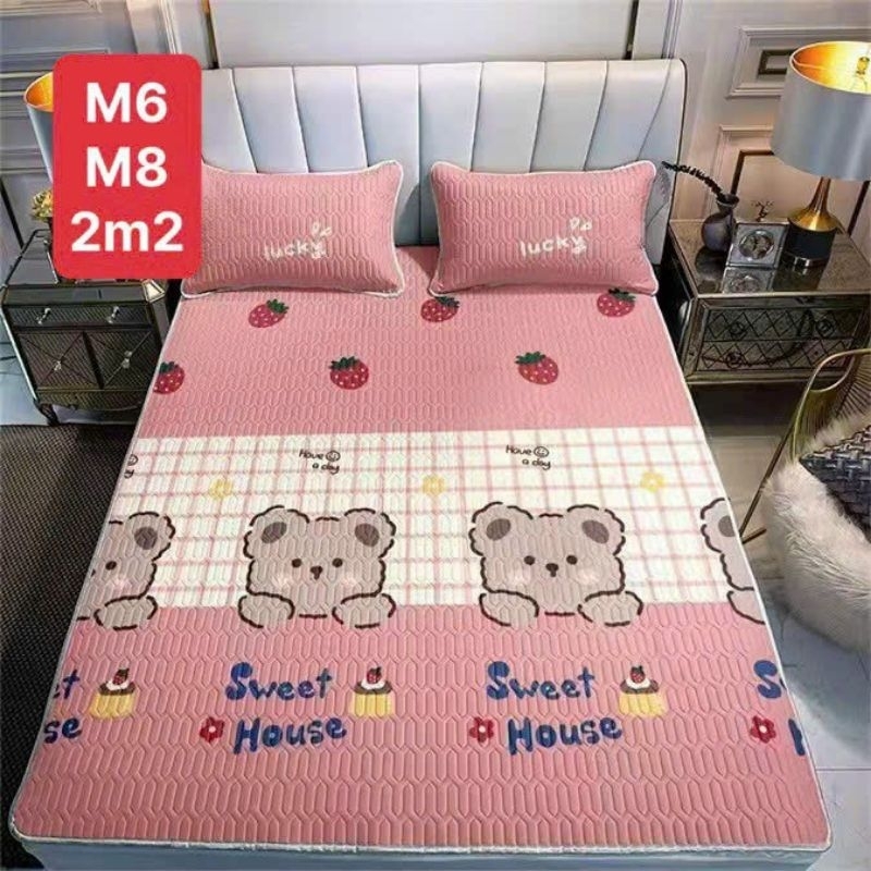 Chiếu điều hoà tencel latex mủ cao su non 3D mẫu hoạt hình ,hàng nhập khẩu loại 1
