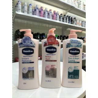Sữa dưỡng thể trắng da Vaseline Healthy White Perfect 10 AHA & Pro-Retinol 350ml