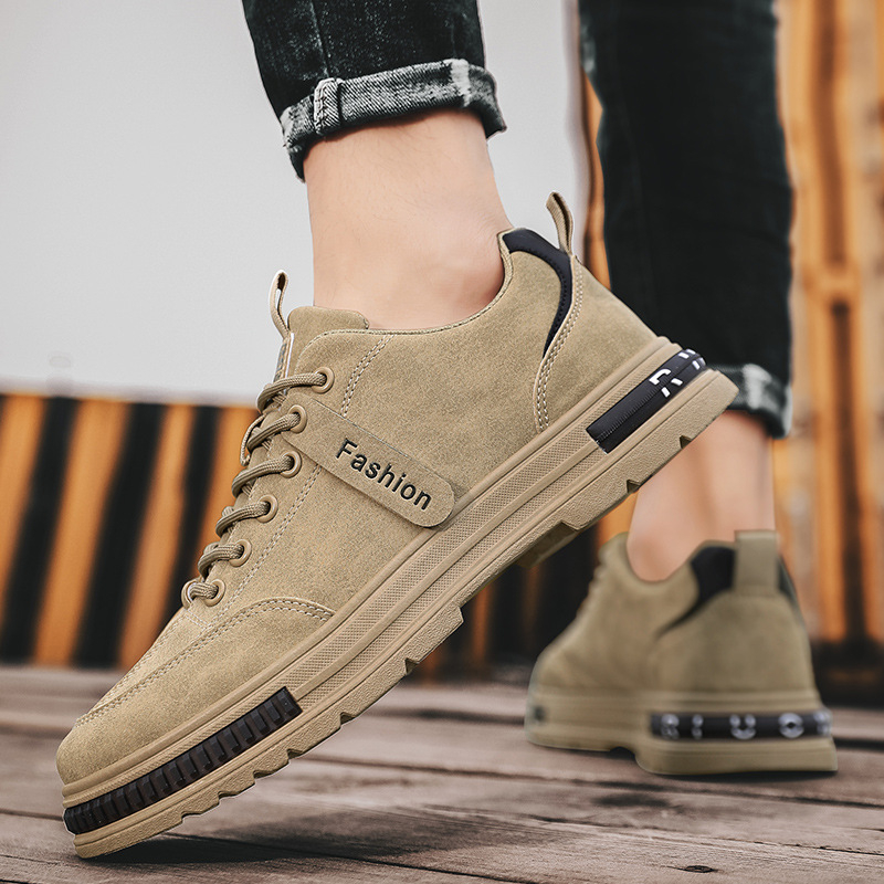 Giày Da Lộn Nam Phong Cách Thể Thao Trẻ Trung Năng Động, Thiết Kế Độc Đáo, Có 2 Màu Đen và Nâu - Mã Sản Phẩm: 613D