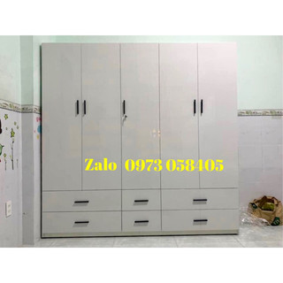 Tủ quần áo nhựa đài loan 5 cánh