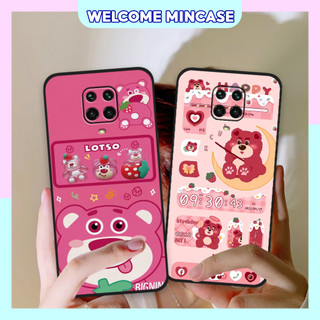 Ốp lưng Xiaomi Redmi Note 9 / Redmi Note 9s / Redmi Note 9 Pro in hình gấu dâu Lotso, gấu nâu dễ thương