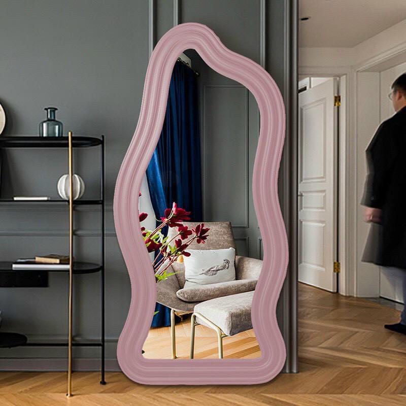 Gương soi toàn thân, gương lượn sóng Bắc Âu mẫu hạt đậu siêu đẹp