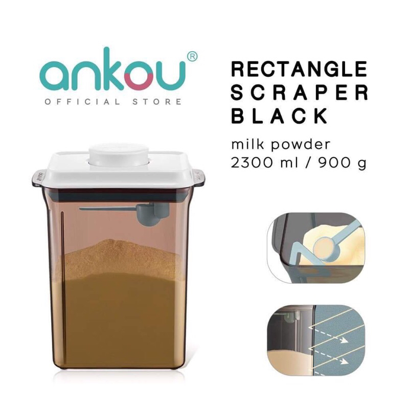 HỘP ĐỰNG SỮA BỘT CHO BÉ HÚT CHÂN KHÔNG CHÍNH HÃNG ANKOU