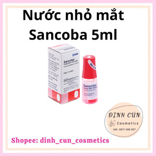 Nước nhỏ mắt Sancoba 0.02% 5ml Nhật Bản - Hỗ trợ người cận thị - Điều tiết chứng mỏi mắt, rối loạn điều tiết
