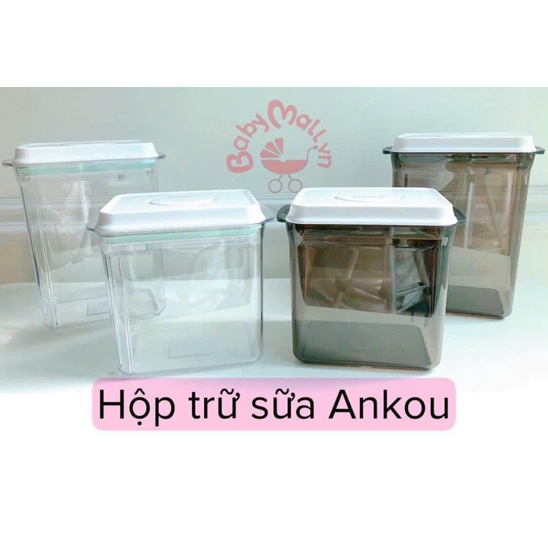 HỘP ĐỰNG SỮA BỘT CHO BÉ HÚT CHÂN KHÔNG CHÍNH HÃNG ANKOU