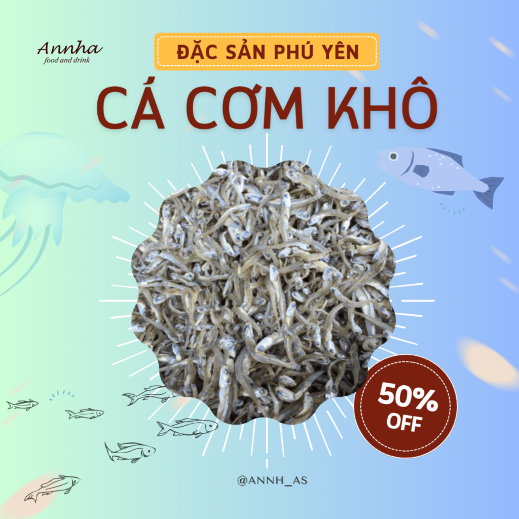 Cá cơm khô loại 1 Đặc sản Phú Yên