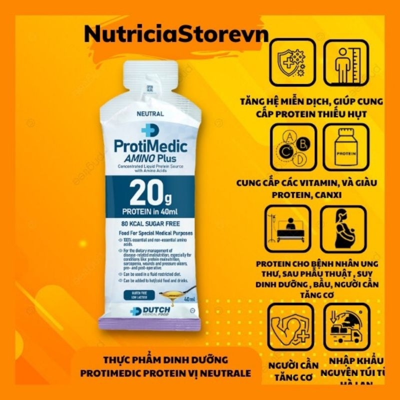 Protimedic 20g Thực Phẩm Bổ Sung Dinh Dưỡng Protein Cho Người Bệnh, Vận Động Viên Thể Thao, Gymer, Người Suy Dinh Dưỡng