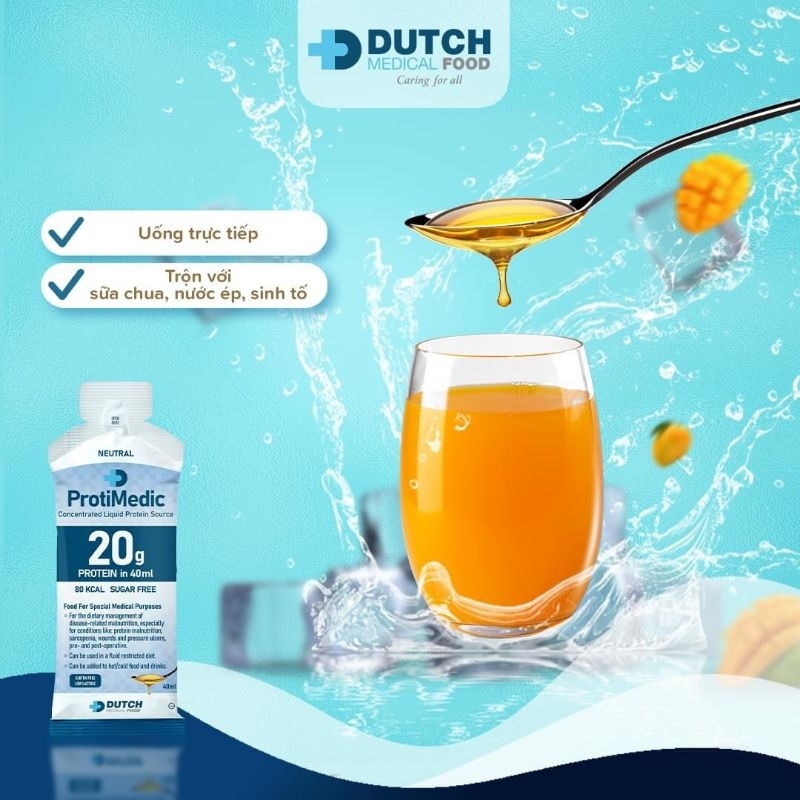 Protimedic 20g Thực Phẩm Bổ Sung Dinh Dưỡng Protein Cho Người Bệnh, Vận Động Viên Thể Thao, Gymer, Người Suy Dinh Dưỡng