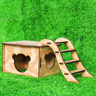 Tầng gỗ mini thiết kế chuồng lồng chuột hamster