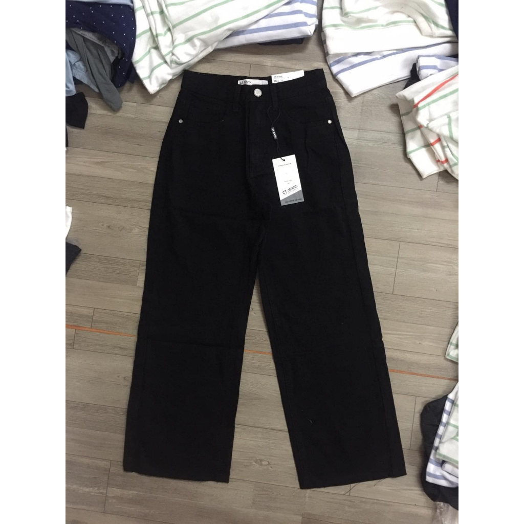 Quần jeans suông CT Jeans sang chảnh, hack dáng dã man