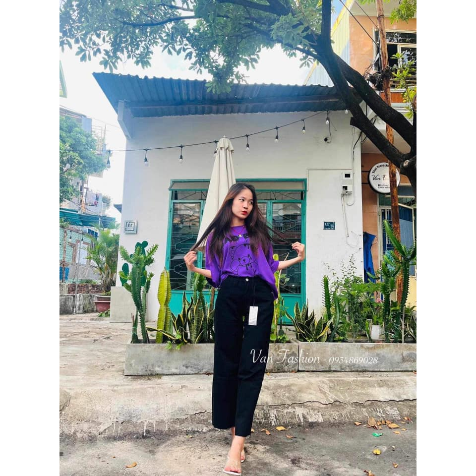 Quần jeans suông CT Jeans sang chảnh, hack dáng dã man