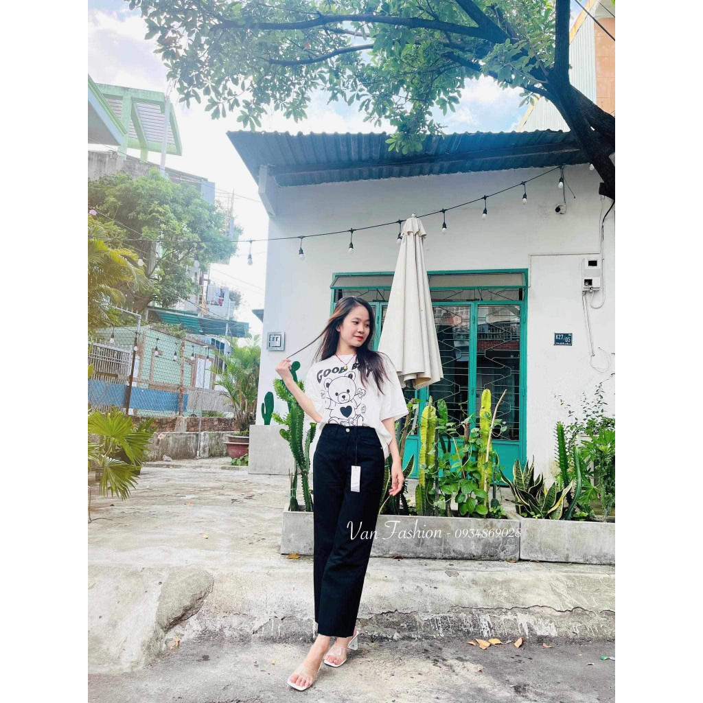 Quần jeans suông CT Jeans sang chảnh, hack dáng dã man