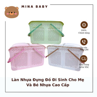 Làn Nhựa Đựng Đồ Đi Sinh Cho Mẹ Và Bé Nhựa Cao Cấp Siêu Bền Mẫu Mới Nhất 2020