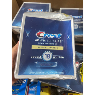 Miếng dán trắng răng Crest 3D White radiant express [giá 1 gói nhỏ]