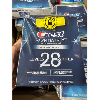 Crest 3D Whitestrips Supreme Bright Teeth Whitening Strips levels 28