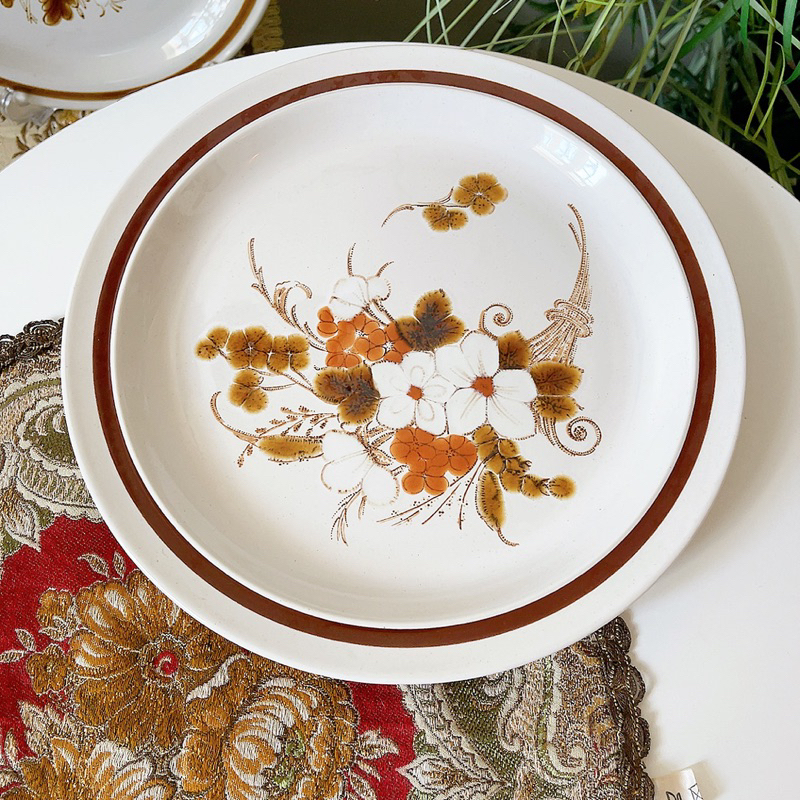 Đĩa viền nâu Mountain Wood Collection