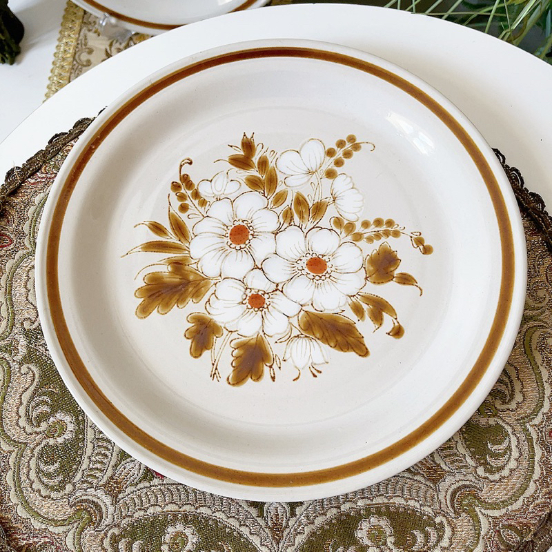 Đĩa viền nâu Mountain Wood Collection