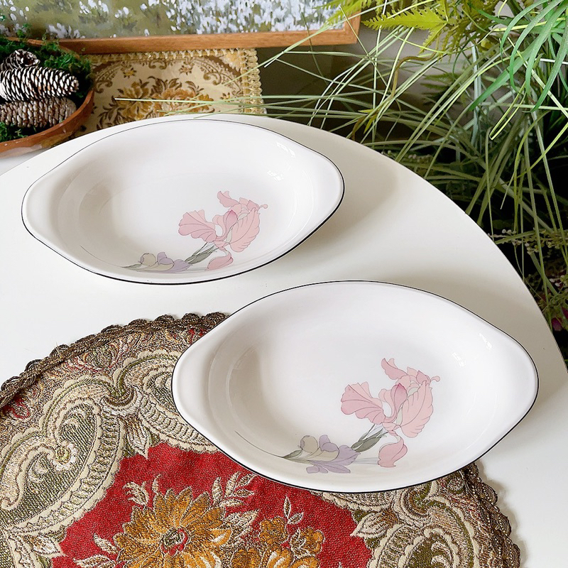 Thố oval hoa Noritake