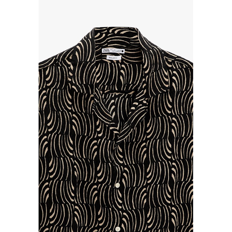 Áo sơ mi Zara authentic TEXTURED size S
