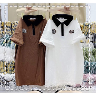 Áo polo nam nữ form rộng tay lỡ THUUNISEX M417