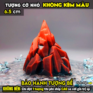 Tượng tô màu, ĐỈNH NÚI EVEREST, size M, thạch cao trắng (Không kèm màu), luyện vẽ, decor