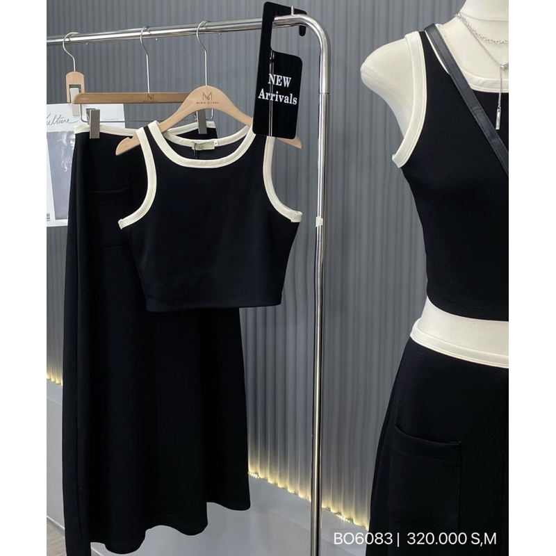 | Chang Tròn | Sét Ba lỗ Chân Váy Viền Bigsize