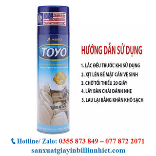 Chai xịt bóng gỗ Toyo 500ml