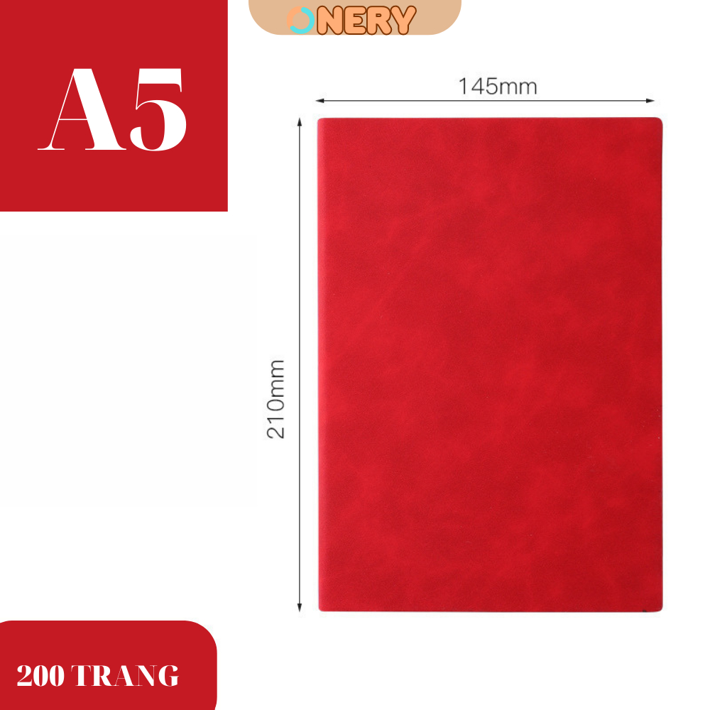 Sổ ghi chép bìa da PU ONERY 200 trang