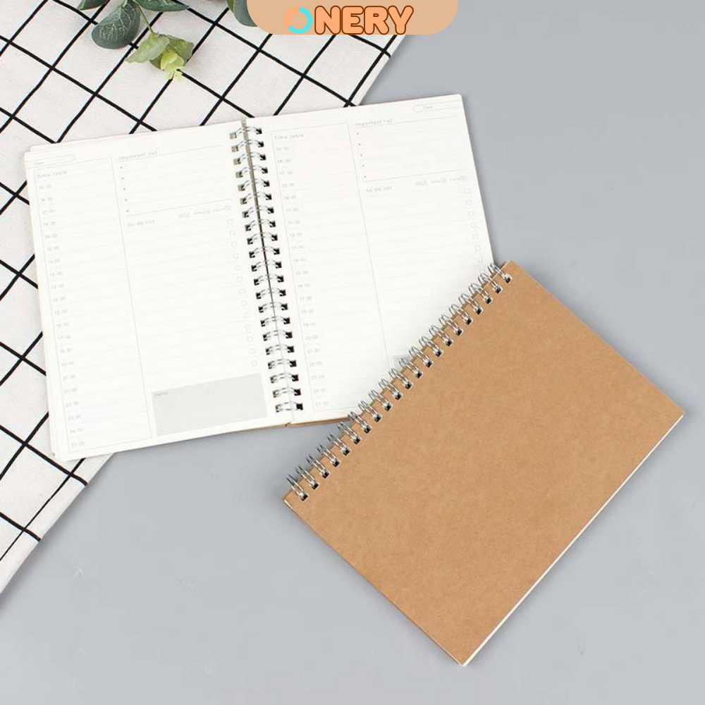 Sổ tay kế hạch B6 hàng ngày/hàng tuần tiết kiệm thời gian, tăng năng xuất làm việc nhà ONERY
