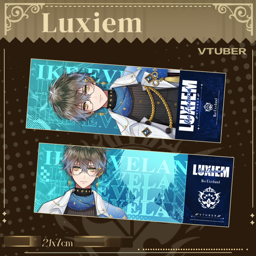 Luxiem | Bookmark đánh dấu trang vé thẻ laser hoa văn chéo blink  / Luca Shu Ike Mysta Vox