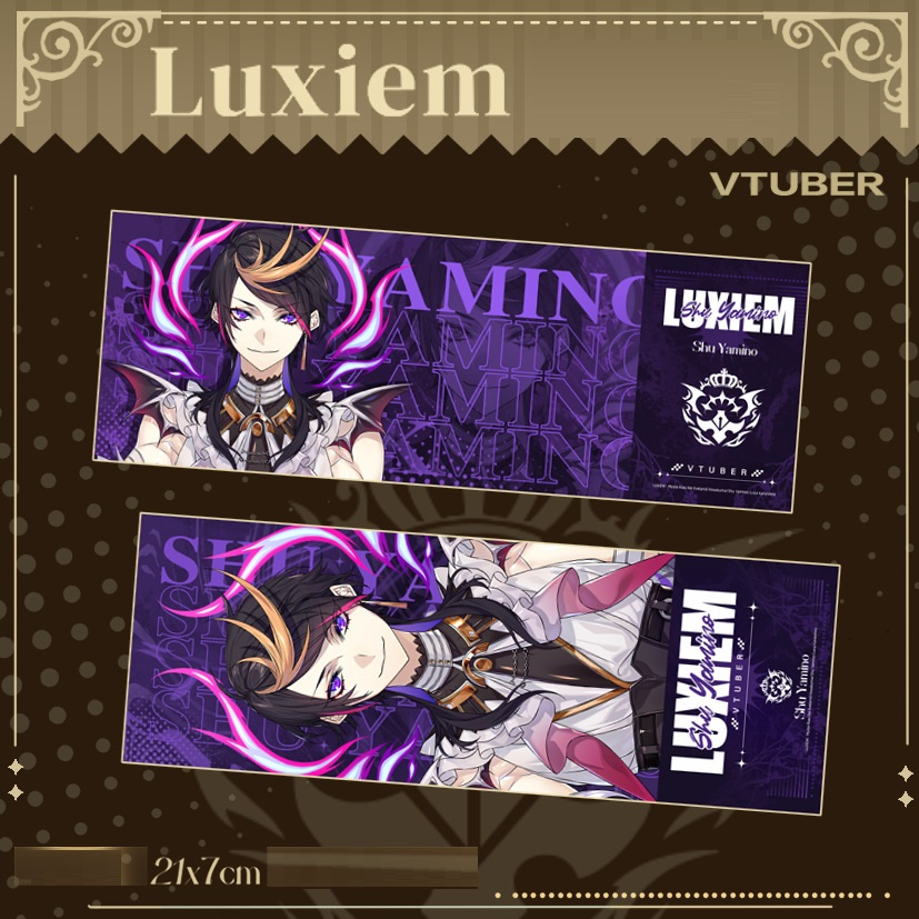 Luxiem | Bookmark đánh dấu trang vé thẻ laser hoa văn chéo blink  / Luca Shu Ike Mysta Vox