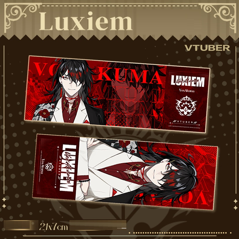 Luxiem | Bookmark đánh dấu trang vé thẻ laser hoa văn chéo blink  / Luca Shu Ike Mysta Vox