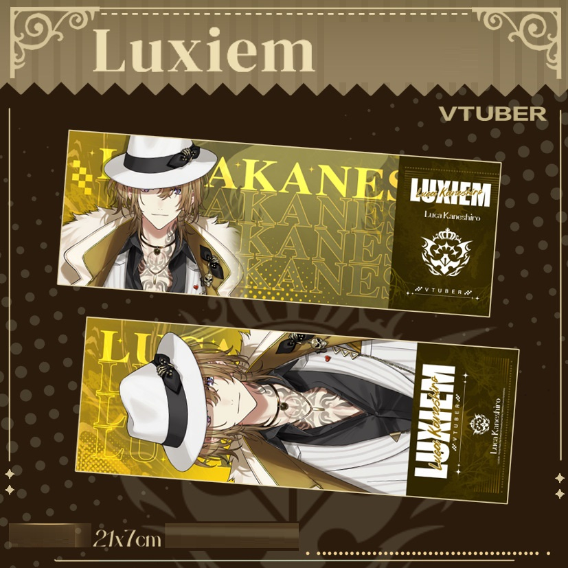 Luxiem | Bookmark đánh dấu trang vé thẻ laser hoa văn chéo blink  / Luca Shu Ike Mysta Vox