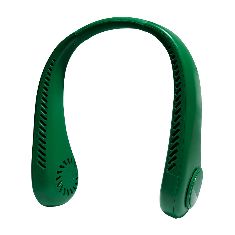 Quạt Mini Đeo Cổ Không Cánh Làm Mát Thông Minh 360 Độ, Quạt Treo Cổ Tích Điện 3 Chế Độ, Dáng Thời Trang