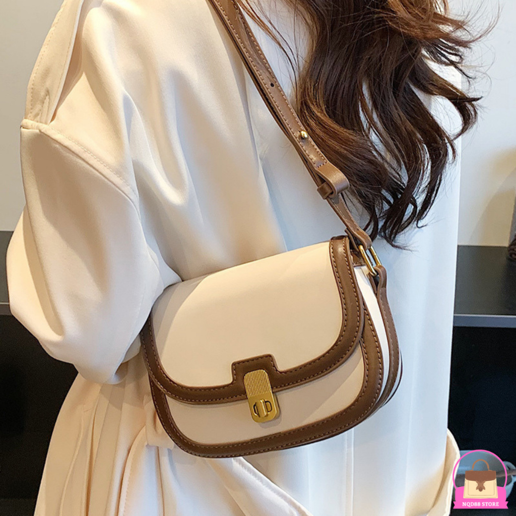 Túi xách nữ Túi đeo chéo đeo vai da trơn khoá xoay phong cách trẻ trung TX39