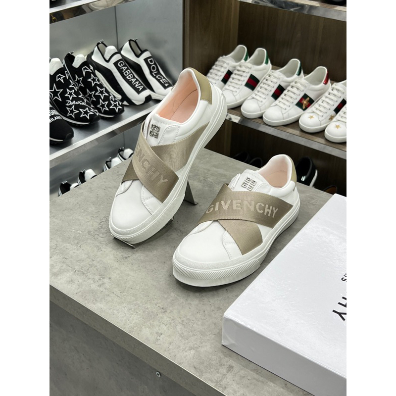 - Giày Sneaker GVC Trắng Quai Chéo 4 Màu Cao Cấp - Giày Sneaker GVC FullBox