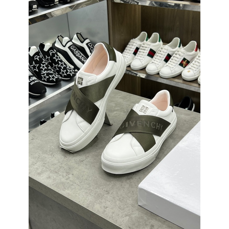 - Giày Sneaker GVC Trắng Quai Chéo 4 Màu Cao Cấp - Giày Sneaker GVC FullBox
