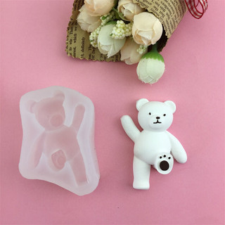 Khuôn silicon 4D hình con gấu